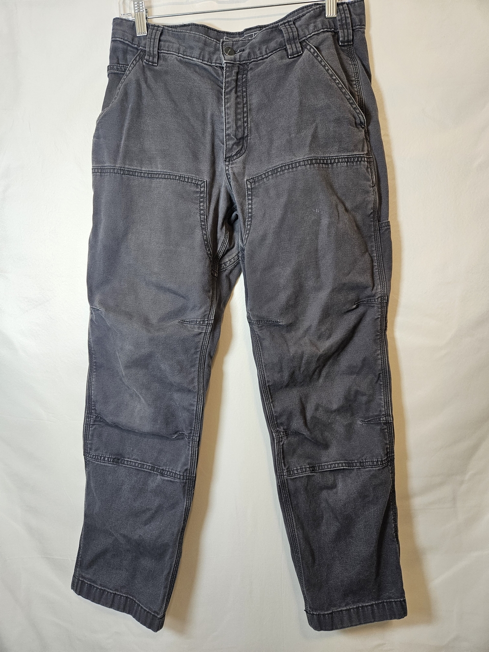 Carhartt Double Knee Men's Straight Jeans in Charcoal Workwear Construction